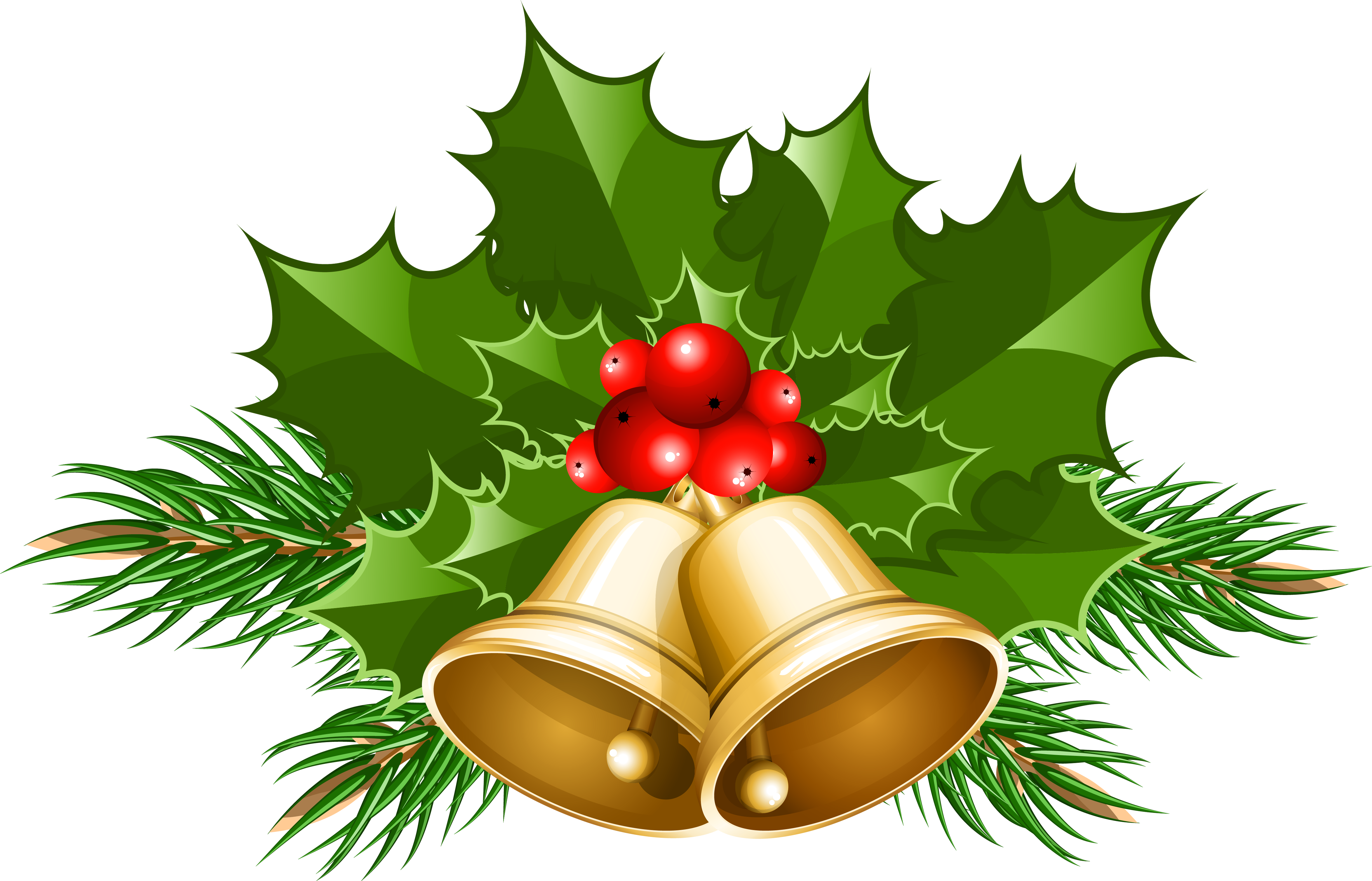 Jingle bell Christmas Clip art - Large Transparent Christmas Bells PNG