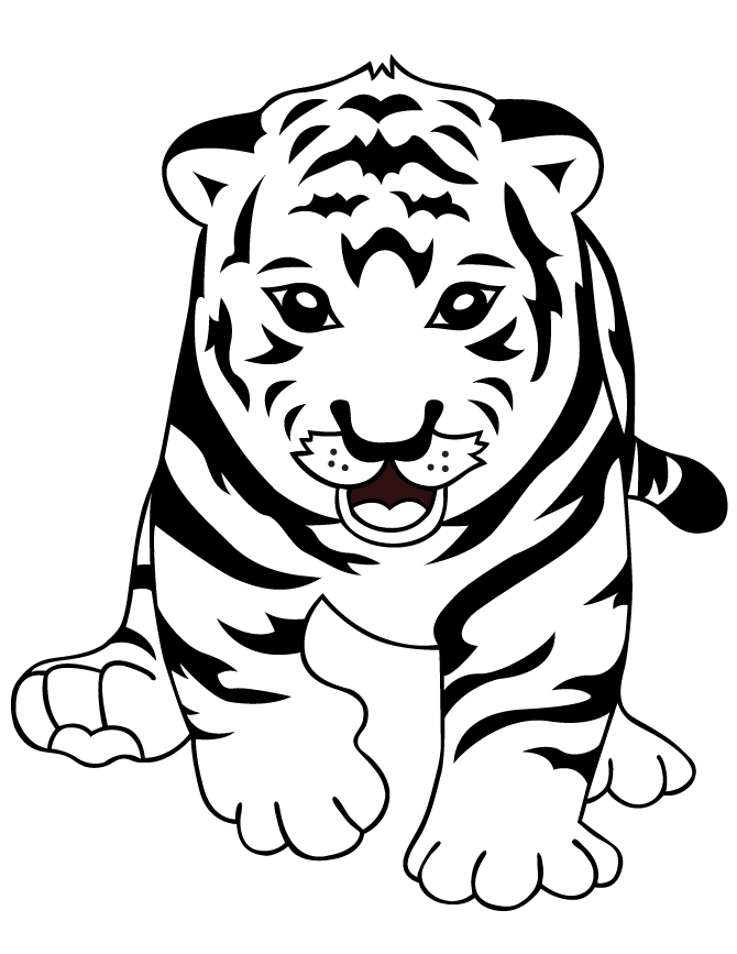 ausmalen tiger