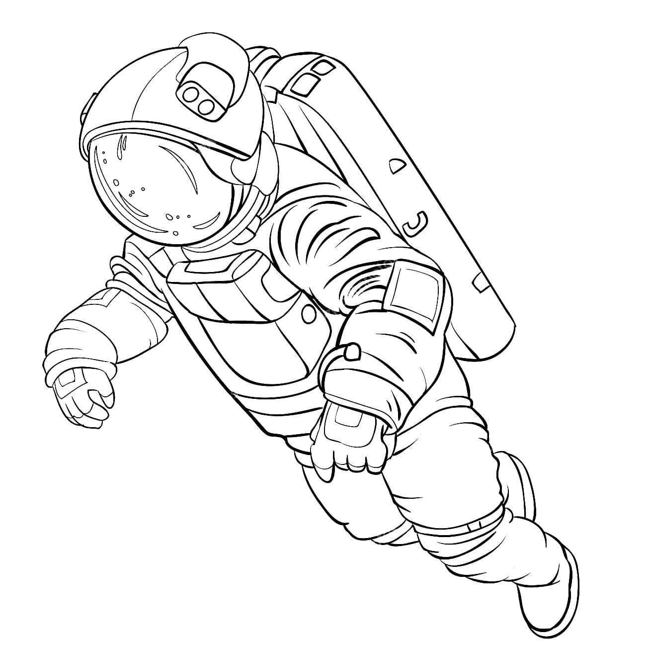 Astronaut Coloring pages - 100 Coloring Pages for Kids